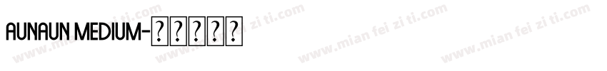 aunaun Medium字体转换